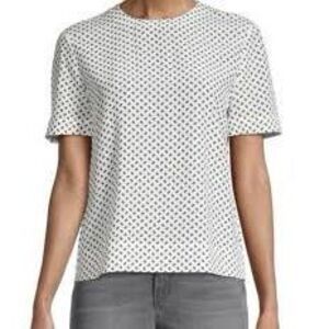 RAG & BONE Womens Gia Print Top White Multi Size XXS NEW NWT